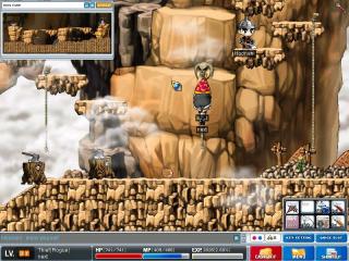 Maplestory-climbing-and-exploring